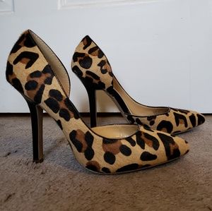 BCBG leopard heels